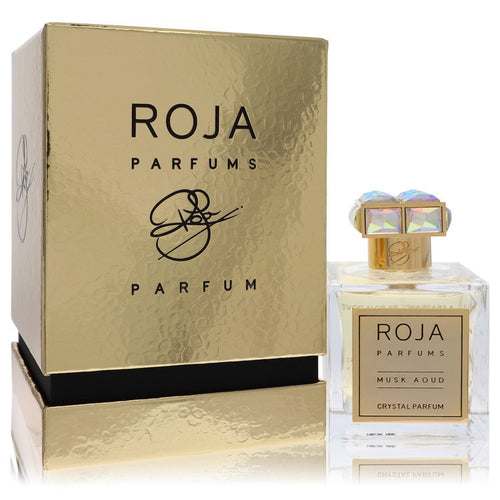 Roja Musk Aoud Crystal by Roja Parfums Extrait De Parfum Spray (Unisex) 3.4 oz for Women