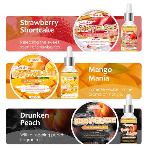 Body Glaze & Body Oil Combination