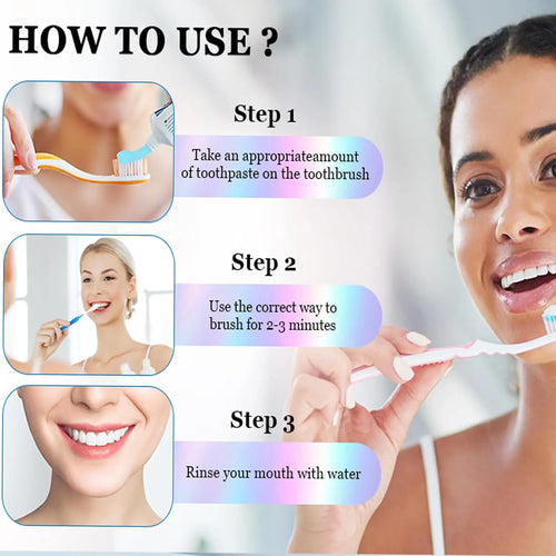 1/2/3pcs Niacinamide Toothpaste Intensive Whitens Teeth Protects Tooth Enamel Freshens Breath 24 Hours Natural Stain Removal