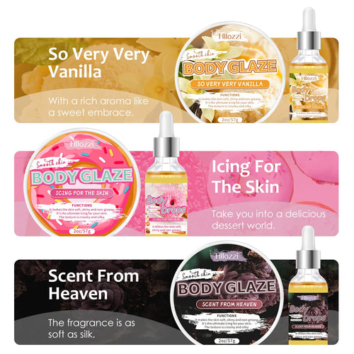 Body Glaze & Body Oil Combination