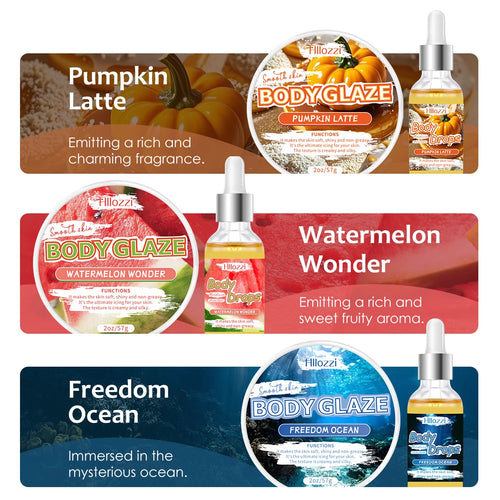 Body Glaze & Body Oil Combination